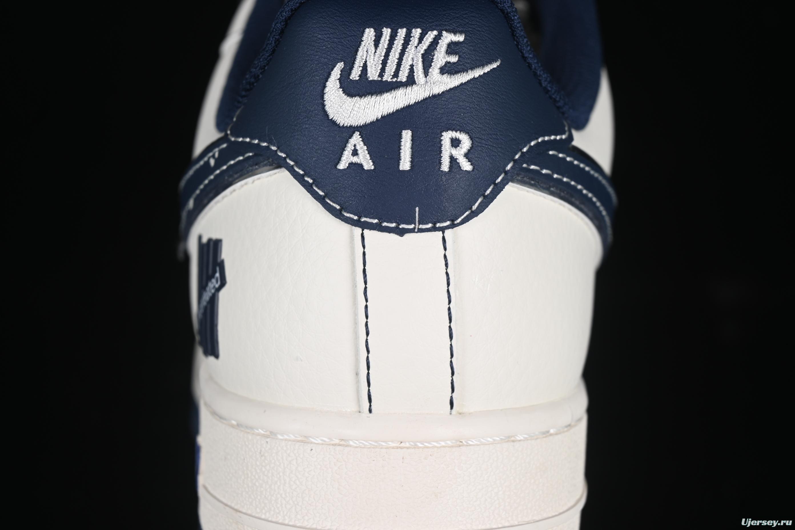 Nike Air Force 1 '07 Low UN Collaboration Navy Splatter Swoosh Casual Sneakers - XS1958-522