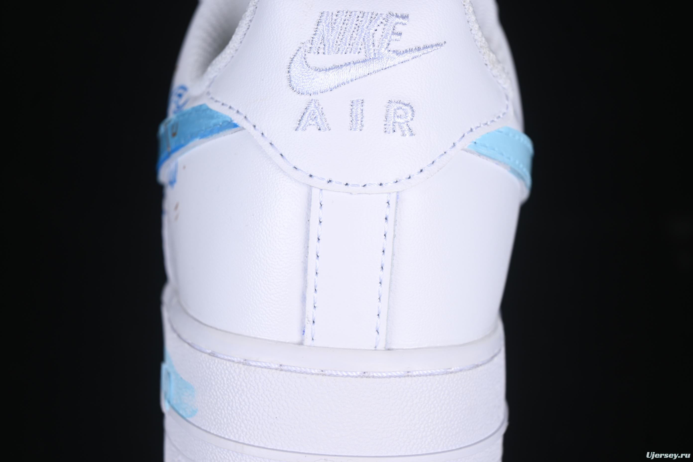 Nike Air Force 1'07 Low Custom Leather Casual Sneakers with Full-Length Air Cushion - LT0602-002