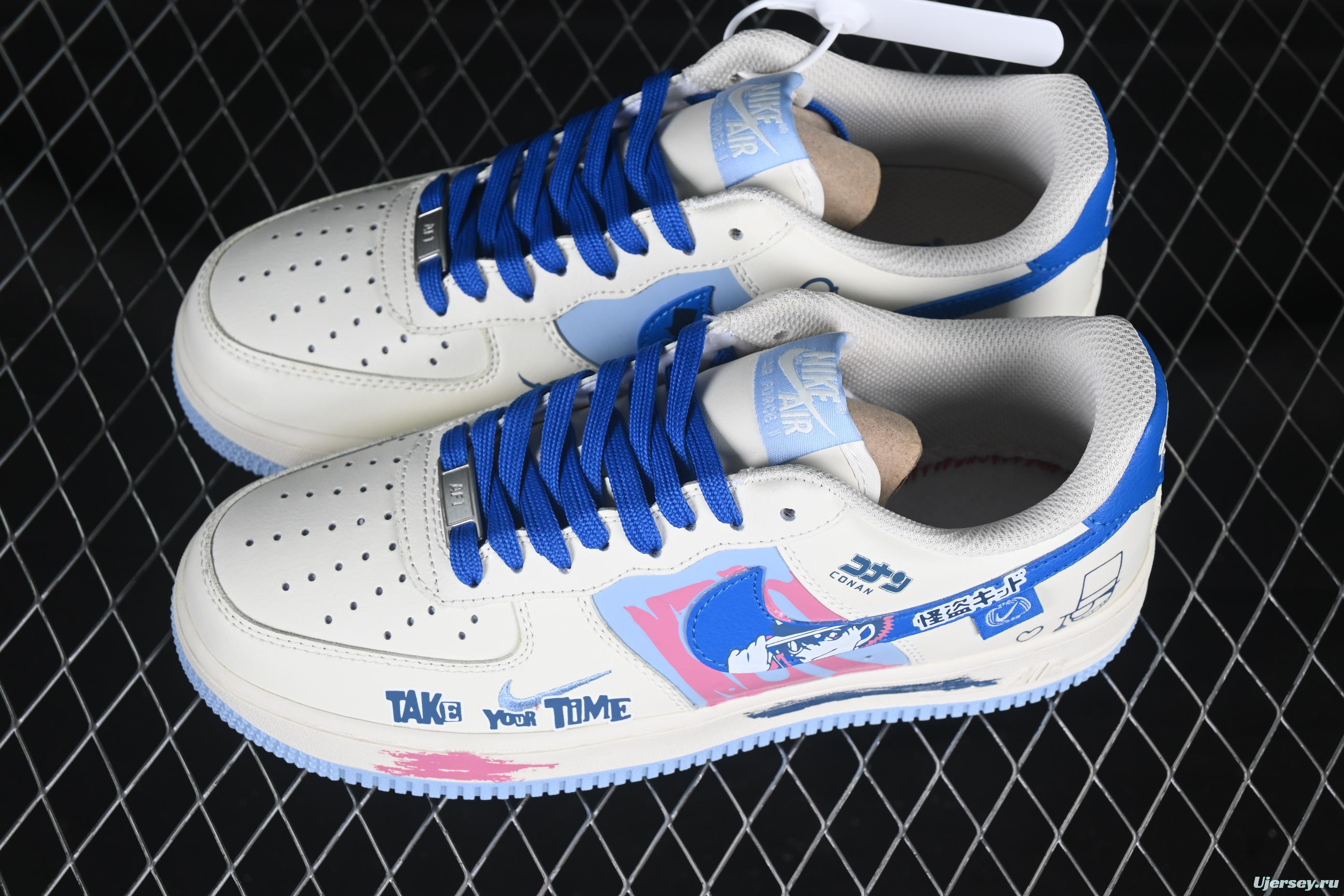 Nike Air Force 1'07 Low Kaito Kuroba Sneakers Inspired by Detective Conan Manga Series - DB3301-121