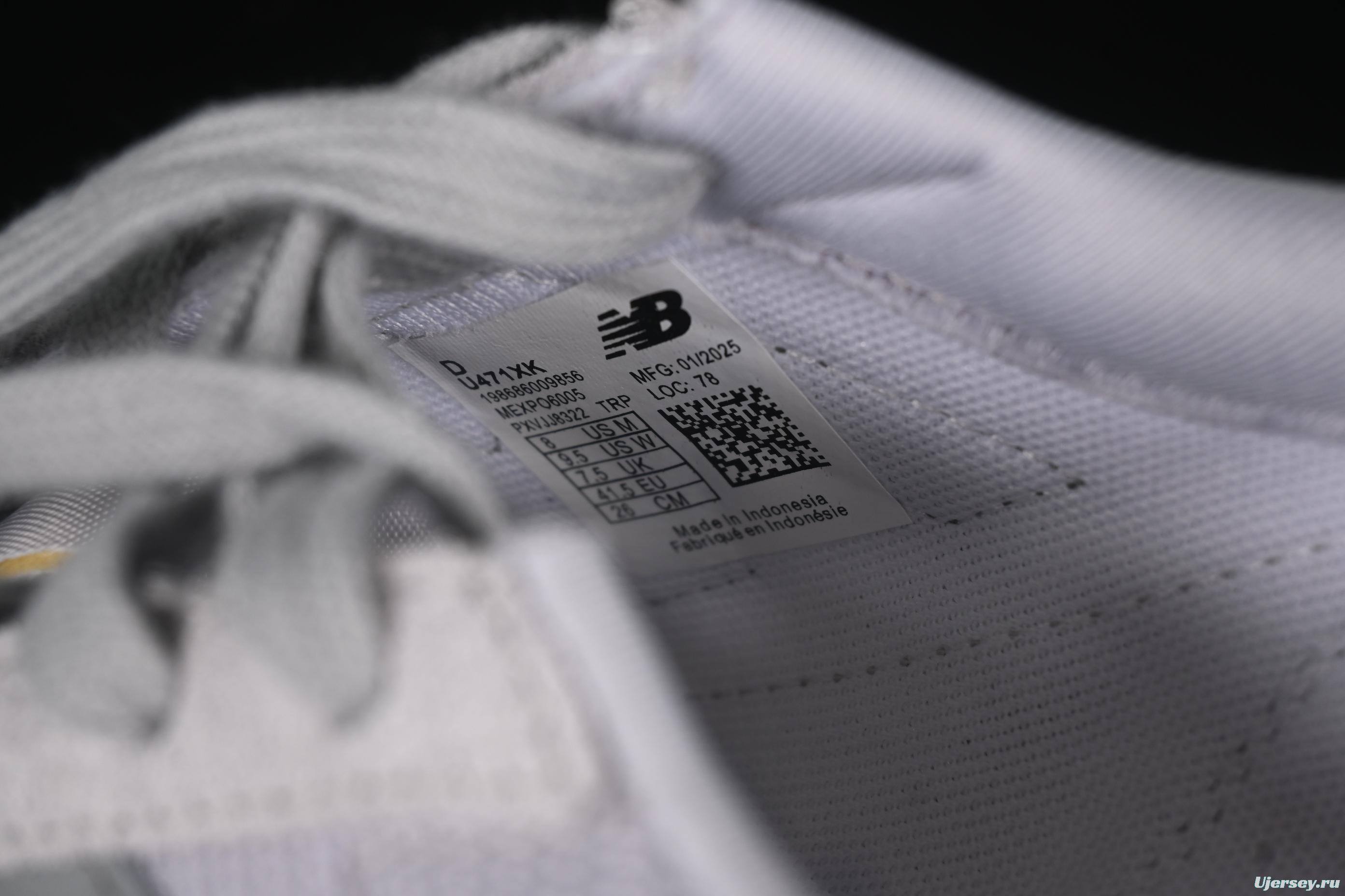 New Balance NB471 Series Fabric and Leather Casual Lifestyle Shoes - U471XK