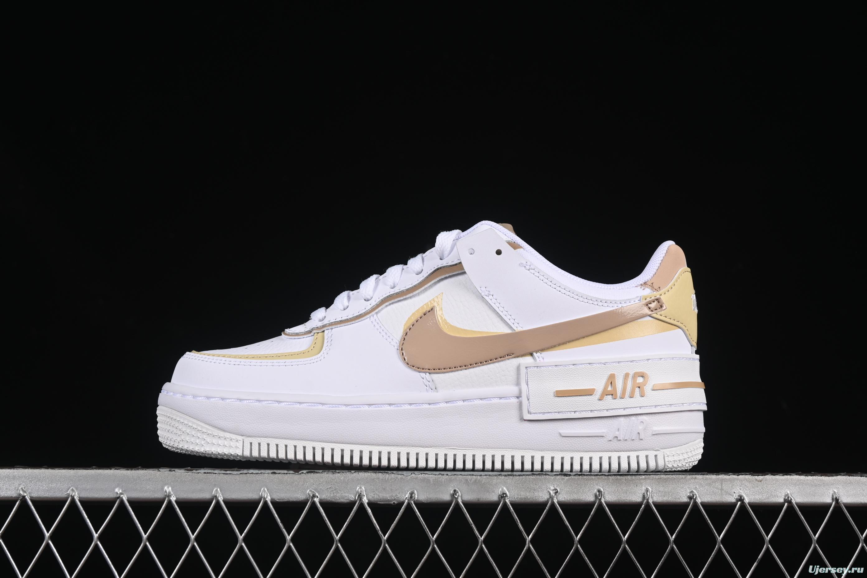 Nike Air Force 1 Shadow Low-Top Sneakers with Lightweight EVA Midsole and Anti-Slip RB Rubber Outsole - DZ1847-111