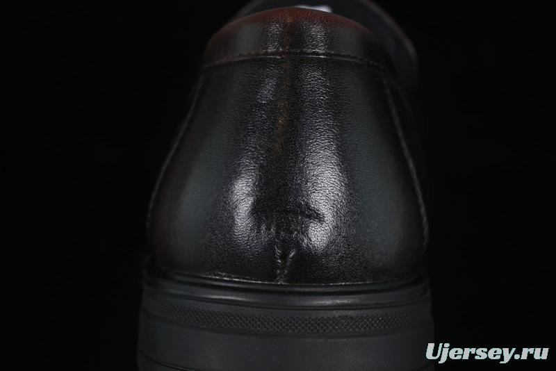 ECCO London Collection Slip-On Business Men's Leather Shoes with Wide Toe Design and Innovative Sole - 61160801002