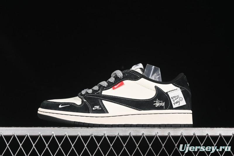 Nike Travis Scott x Fragment Design x Air Jordan 1 Low OG SP AJ1 Sneakers - YX5066-299
