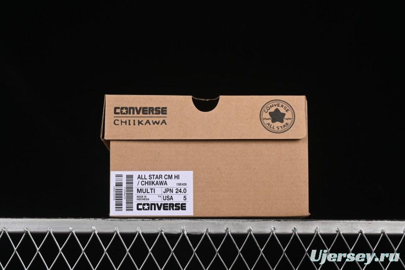 Converse Chiikawa x Converse All Star CM Hi Usagi Emoji Collaboration High Top Casual Sneakers - 1SE426