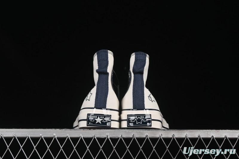 Converse Chuck Taylor All Star 1970s High Top Canvas Sneakers with Noritake Hand-Drawn Elements - A15787C