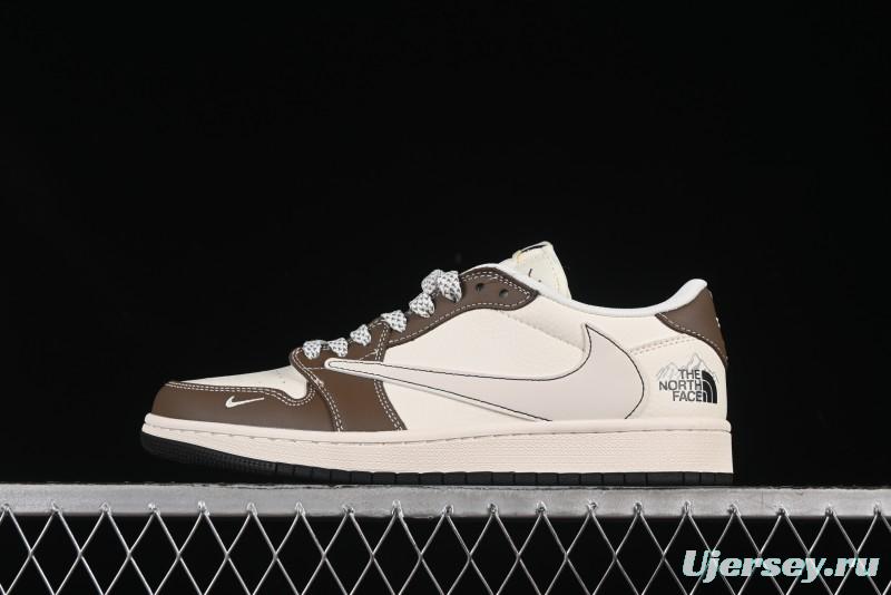 Nike Travis Scott x Fragment Design x Air Jordan 1 Low OG SP AJ1 Low Top Casual Sneakers - XS6089-512