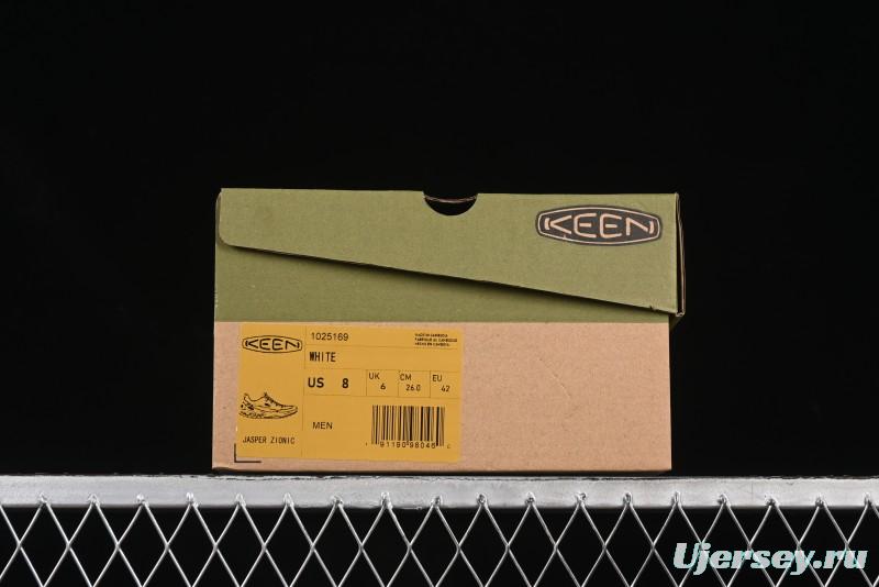 Keen Jasper Rocks SP Urban Series Retro Low-Top Lace-Up Outdoor Camping Hiking Mountaineering Training Shoes - 1025169White