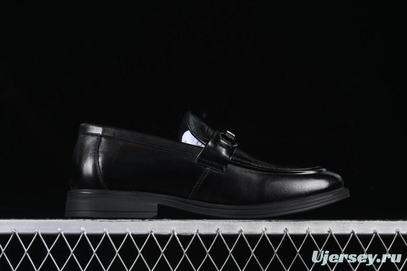 ECCO London Collection Slip-On Business Men's Leather Shoes with Wide Toe Box and Cushioned Sole - 61160801001