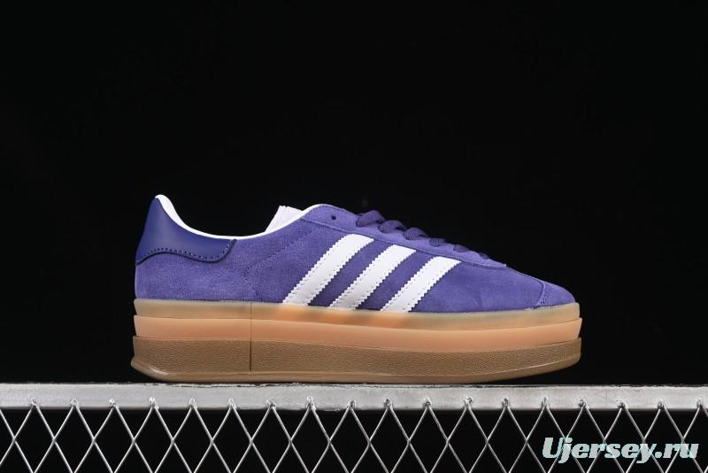 Adidas Originals Gazelle Bold IE0419 Low-Top Sneakers with Thick Sole for Casual Wear, Slip-Resistant and Durable