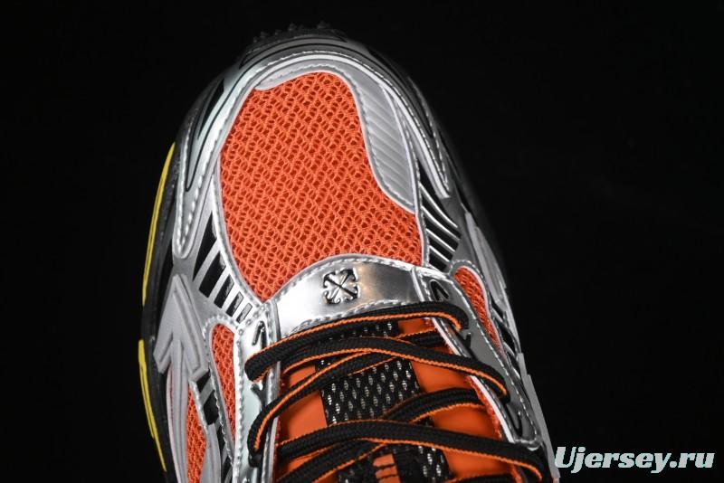 Off-White Be Right Low-Top Lifestyle Sneakers in Grey Orange - X.E5