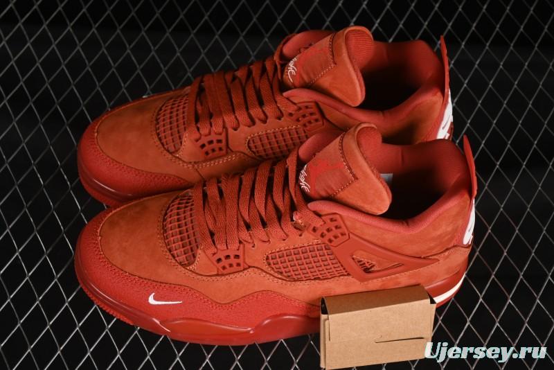Nike Nigel Sylvester x Air Jordan 4 Retro High OG "Brick By Brick" Sneakers - HF4340-800