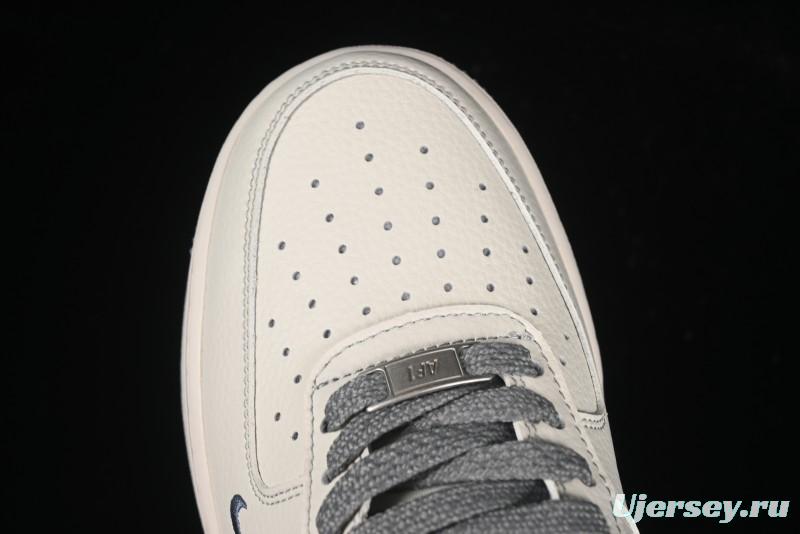 Nike Air Force 1 '07 Low The North Face x CDG Light Grey Swoosh Casual Sneakers - HH7518-052