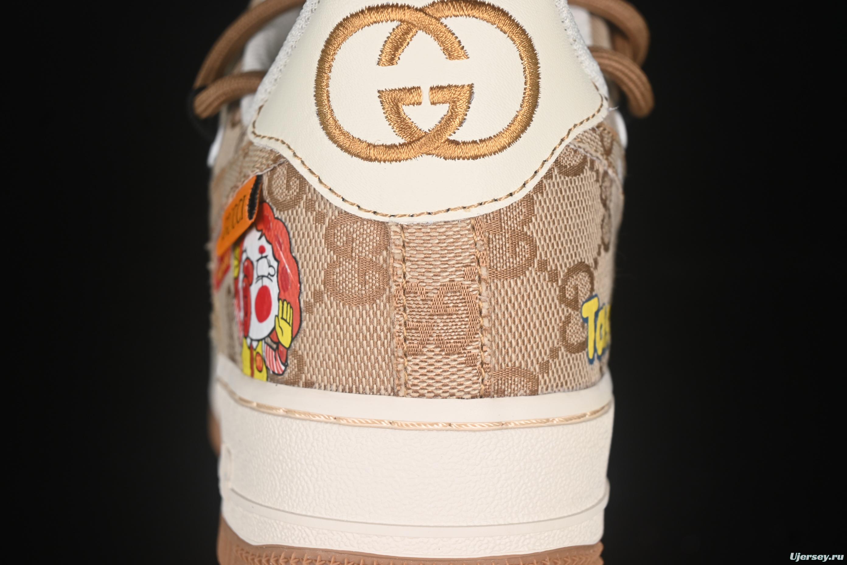 Nike Air Force 1'07 Low Casual Sneakers with McDonald's Collaboration Design - BD0077-111