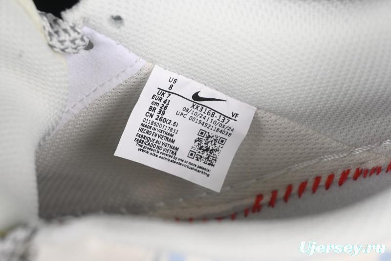 Nike Air Force 1'07 Low Supreme Co-branded Blue and White Casual Sneakers - XX3168-137