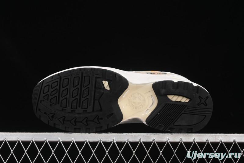 Stone Island Grime Panelled Low-Top Lifestyle Sneakers - 79FWS0303