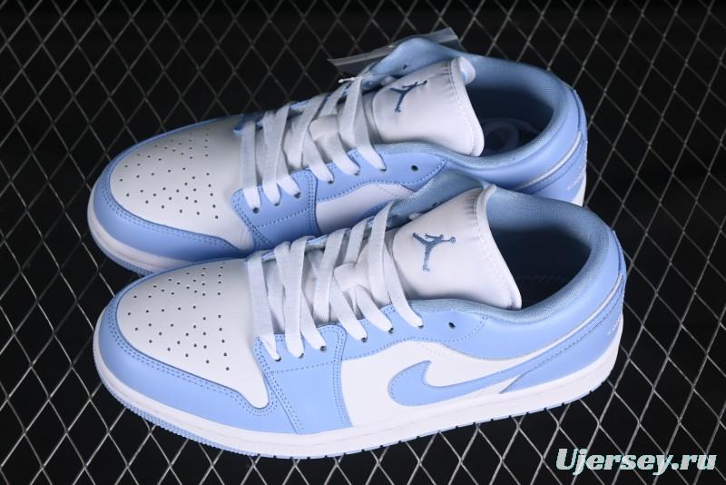 Nike Air Jordan 1 Low AJ1 White Blue Casual Sneakers - DC0774-142