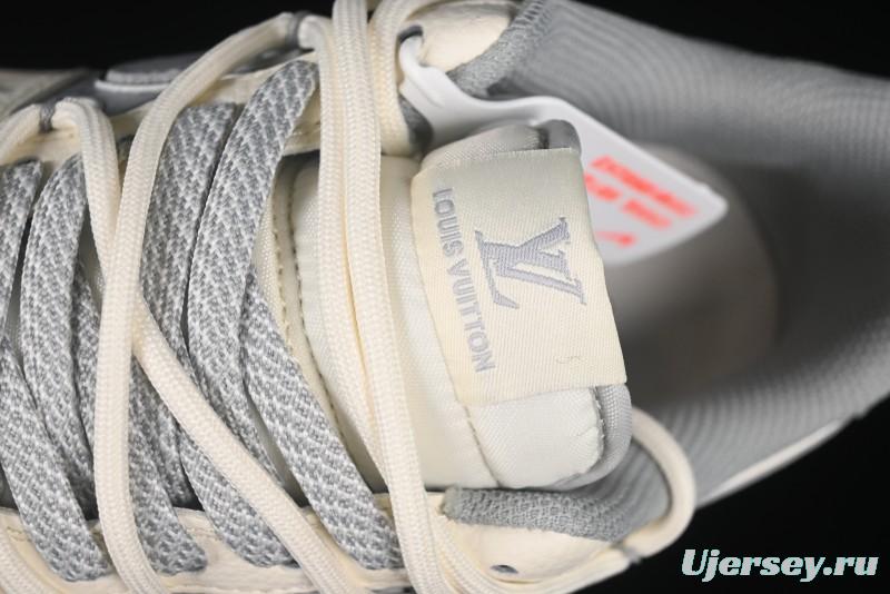 Nike Air Force 1'07 Low LV Collaboration Grey Print Drawstring Casual Sneakers - DM6868-062