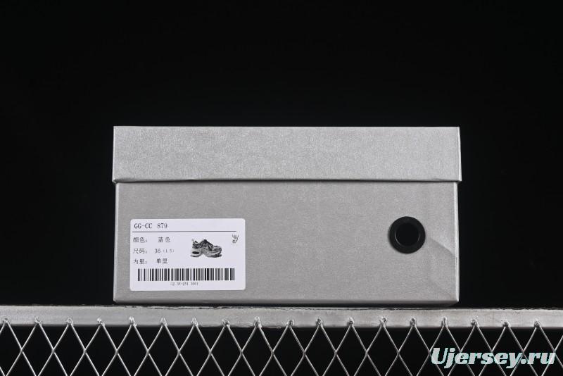 GG-CC Casual Fashion Sporty Chunky Platform Sneakers Series 879 Blue