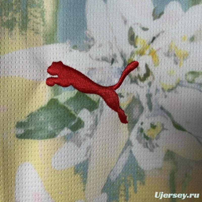 25/26 RB Salzburg White with Floral Pattern Jersey