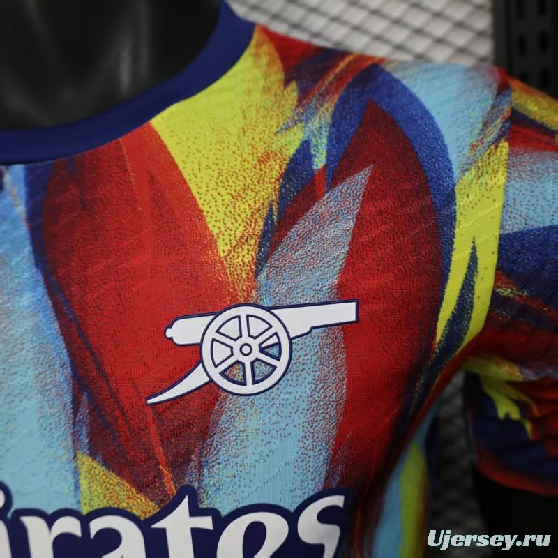 Player Version 25/26 Arsenal Multicolor Abstract Art Pattern Jersey