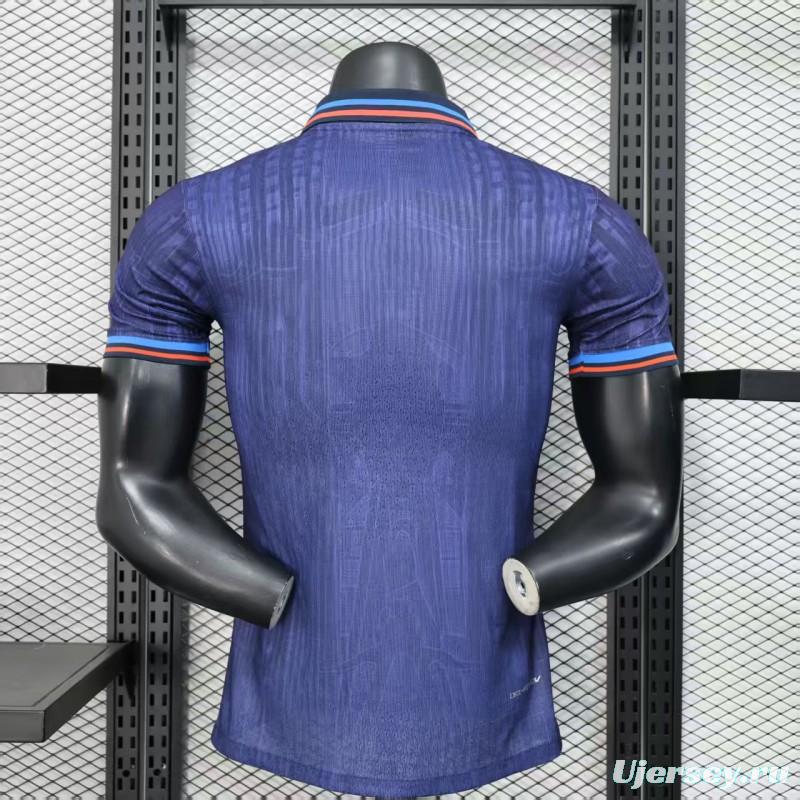 Player Version 25/26 FC Barcelona Purple with Red Streak Pattern Jersey