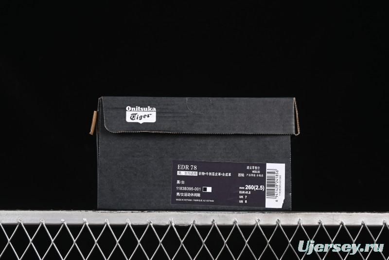 Onitsuka Tiger EDR 78 Low-Top Running Shoes - Comfortable Slip-Resistant Durable Casual Sneakers - 1183B395-001
