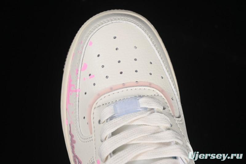 Nike Air Force 1'07 Low Pink and Blue Love Limited Edition Casual Sneakers - CW1574-058