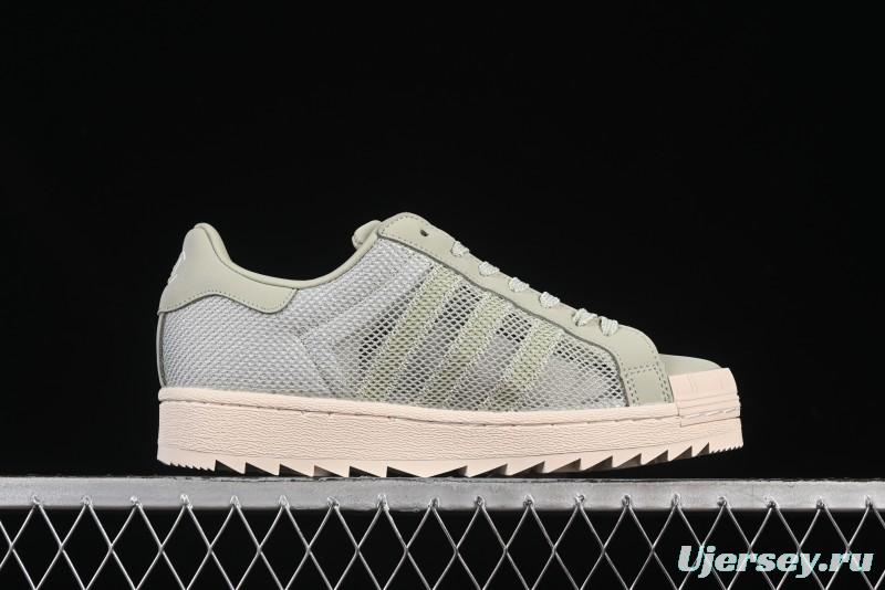 Adidas Clot Superstar Shell Toe Casual Sneakers with Serrated Design - IH3643