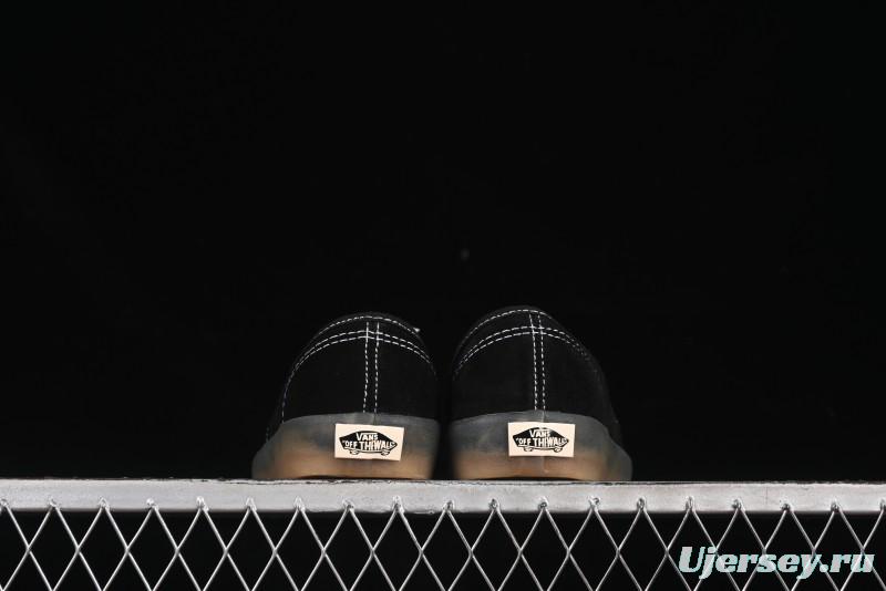 Vans Premium Authentic Suede Retro Sneakers with Translucent Rubber Sole - VN000CRQ6RJ