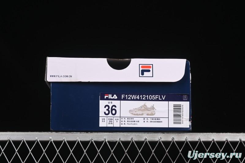 Fila Heritage Fluid Cat Claw 5.0 Vintage Dad Shoes with Lace-Up Design - F12W412105FLV