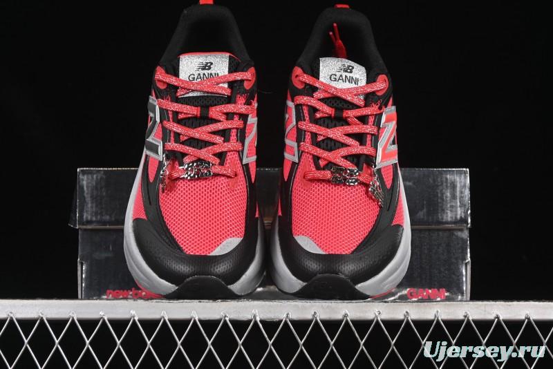 Ganni x New Balance Fresh Foam Trainer UTRNGA Silver Metallic Retro Running Shoes - UTRNGN