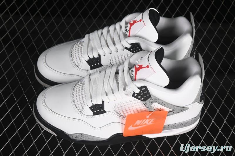 Nike Air Jordan 4 Retro White Cement Basketball Shoes - FV5029-100