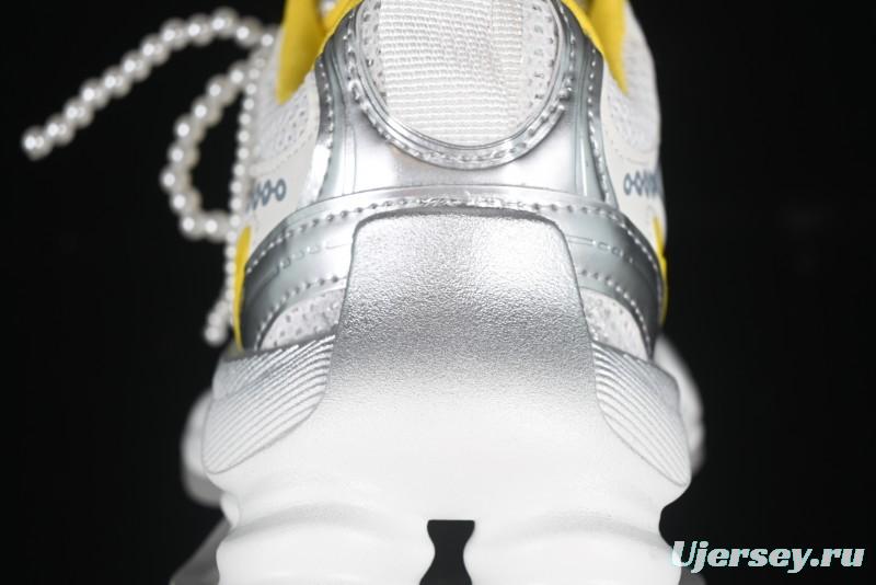 GG-CC Star-Designed Lace-Up Hollow-Out Chunky Sneakers with 5cm Height Boost - G25X269