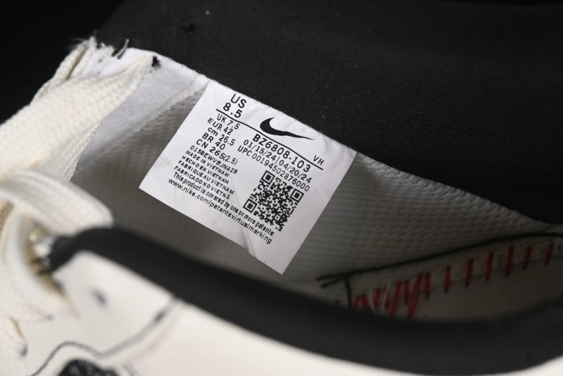 Nike Air Force 1 '07 Low LV Collaboration Cream Black Casual Sneakers - BZ6808-103
