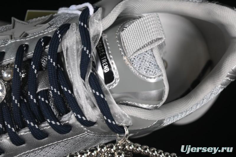 GG-CC Star Same Style Lace-up Hollow Out Dad Shoes with 5cm Height Increase - G25X269