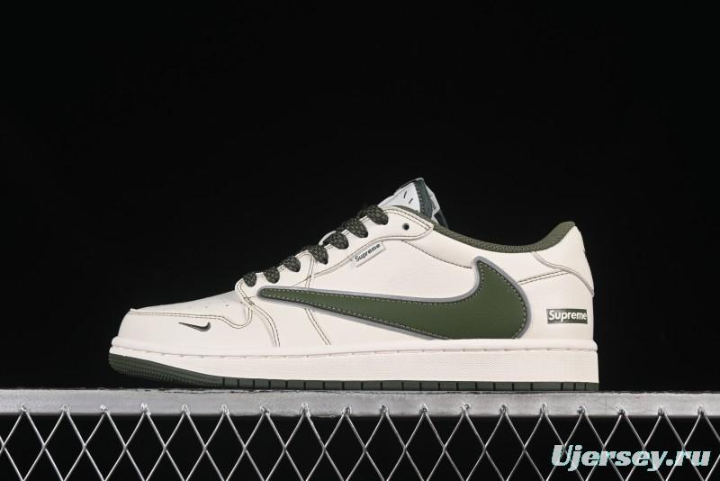 Nike Travis Scott x Fragment Design x Air Jordan 1 Low OG SP AJ1 Collaboration Casual Sneakers - DH0223-333