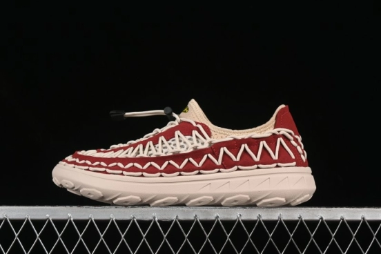 Keen Uneek Flat-M Woven Elastic Strap Outdoor Water Sports Sandals - 1014097 RED