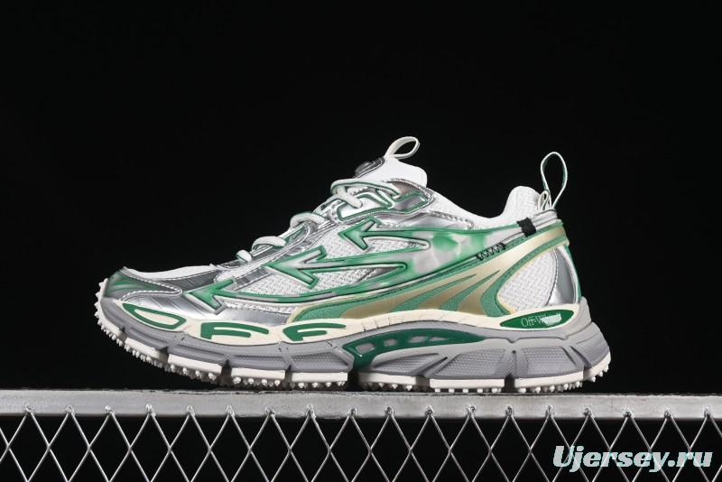 Off-White Be Right Tie-Dye Green Low-Top Lifestyle Casual Shoes - X.E5