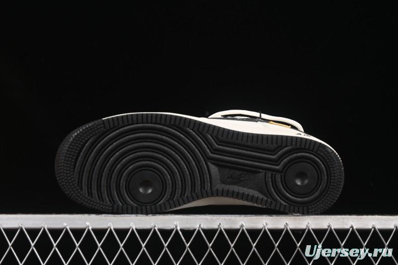 Nike Air Force 1 '07 Low LV Collaboration Blue Swoosh Drawstring Casual Sneakers - DM6868-061