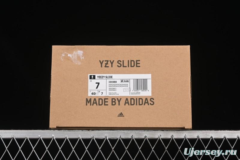 Adidas Yeezy Slide Comfortable Slippers with EVA Foam and Grooved Sole Design - ID5988