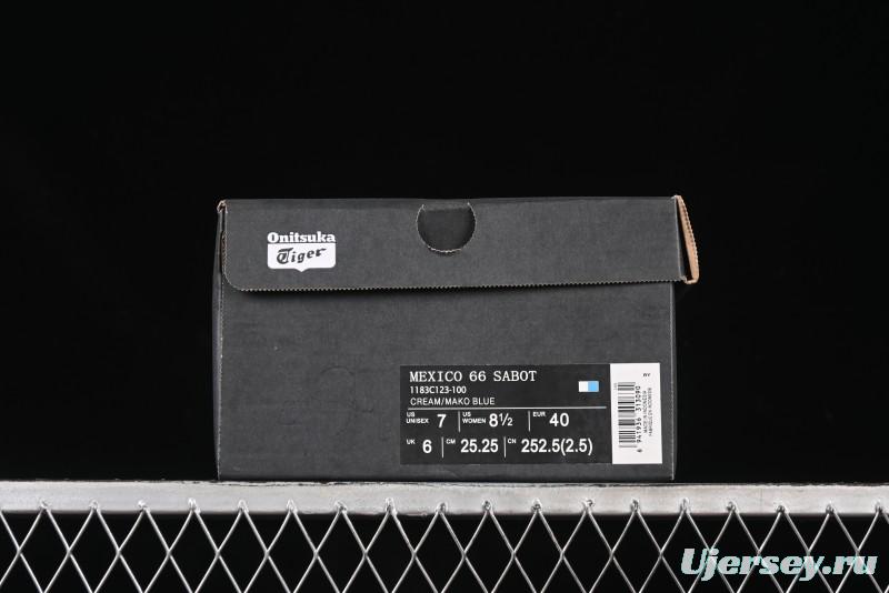 Onitsuka Tiger Mexico 66 Sabot Slip-On Sneakers with Breathable Mesh Upper - 1183C123-100