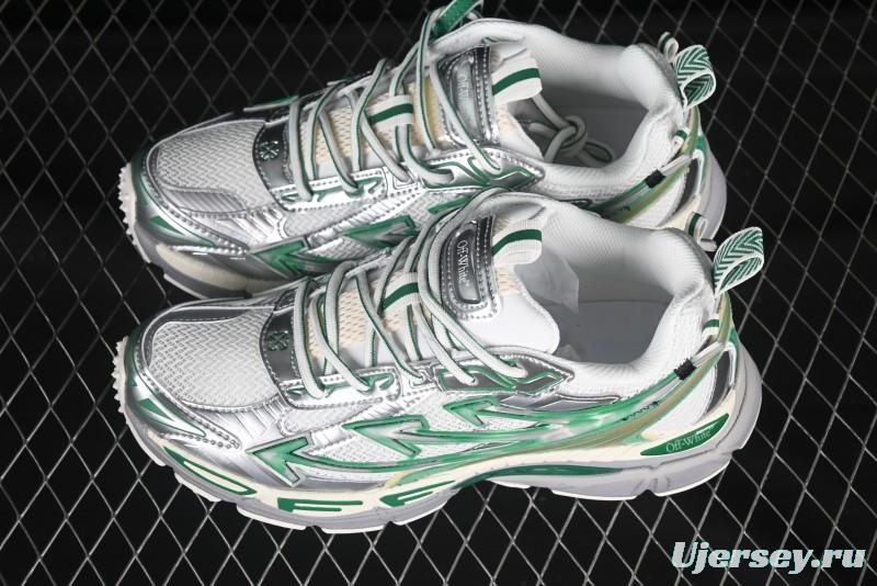 Off-White Be Right Tie-Dye Green Low-Top Lifestyle Casual Shoes - X.E5