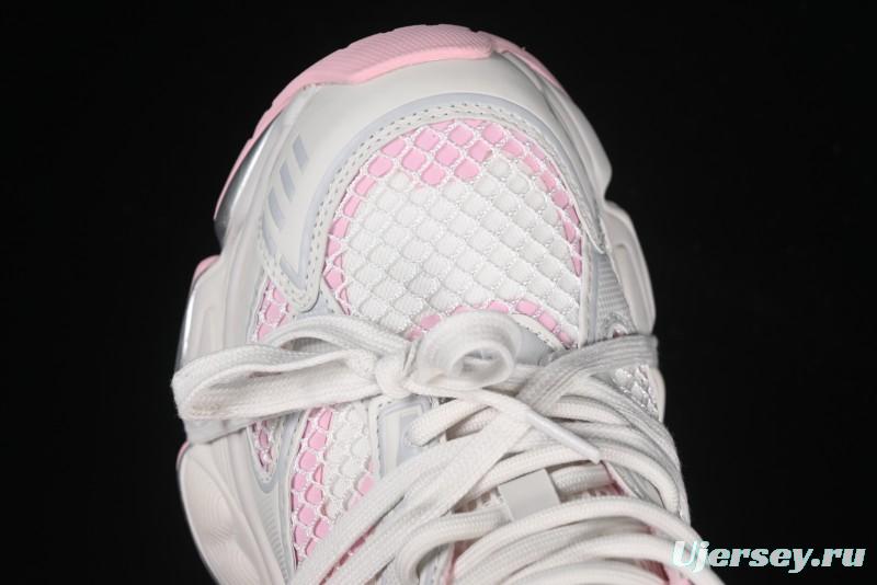 GG-CC Starry Sky Particle Silver White Lace-up Hollow Out Chunky Sneakers with 5cm Height Boost - G25U9778