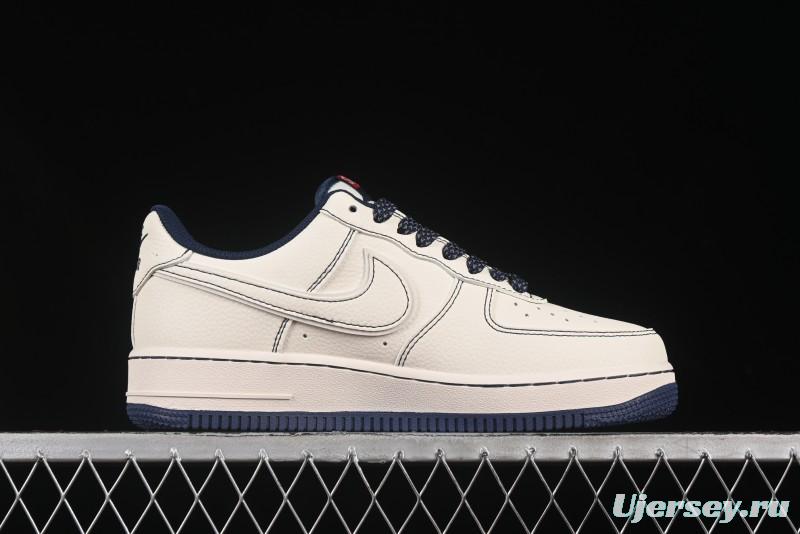 Nike Air Force 1 '07 Low Supreme Collaboration Casual Sneakers with Full-Length Air Cushion - HH7518-074
