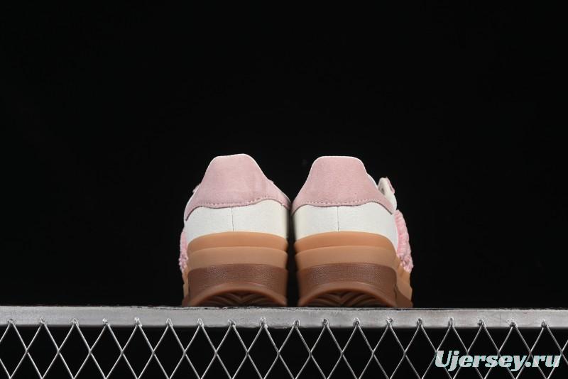 Adidas Originals Gazelle Bold JR8374 Collaboration Low-Top Sneakers with Thick Sole for Slip Resistance and Durability - JR8374