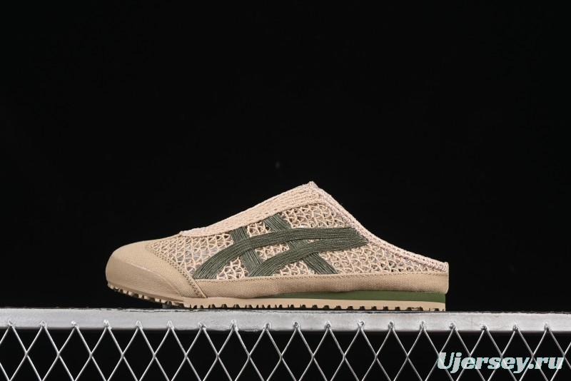 Onitsuka Tiger Mexico 66 Sabot Slip-On Sneakers with Breathable Mesh Upper - 1183C123-252