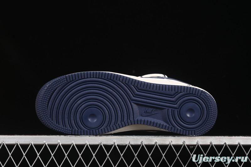 Nike Air Force 1 '07 Low LV Collaboration Blue Swoosh Drawstring Casual Sneakers - DM6868-083