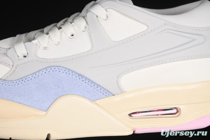 Nike Air Jordan 4 Remastered Retro Sneakers with Textile Mesh and Suede Upper - IB4466-025