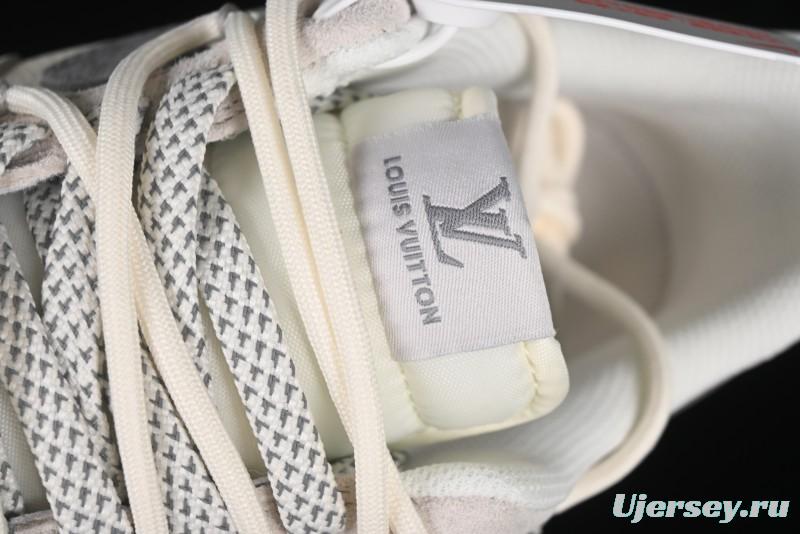 Nike Air Force 1 '07 Low LV Collaboration Two-Tone Red Heel Drawstring Casual Sneakers - DM6868-084