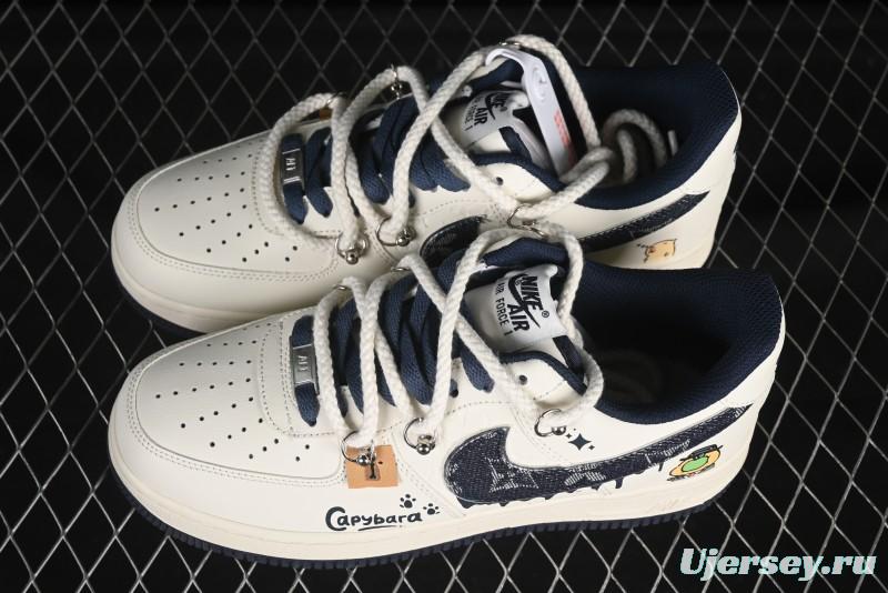 Nike Air Force 1 '07 Low x Capybara "Pour milkBape" Casual Sneakers - LV0506-110
